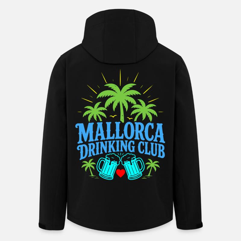Malle 2026 Mallorca Drinking Club - Men’s Recycled Softshell Jacket by Stanley/Stella - black