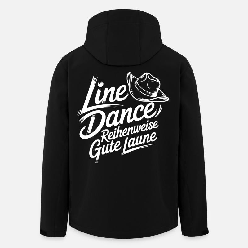 Line Dance Good Mood - Men’s Recycled Softshell Jacket by Stanley/Stella - black
