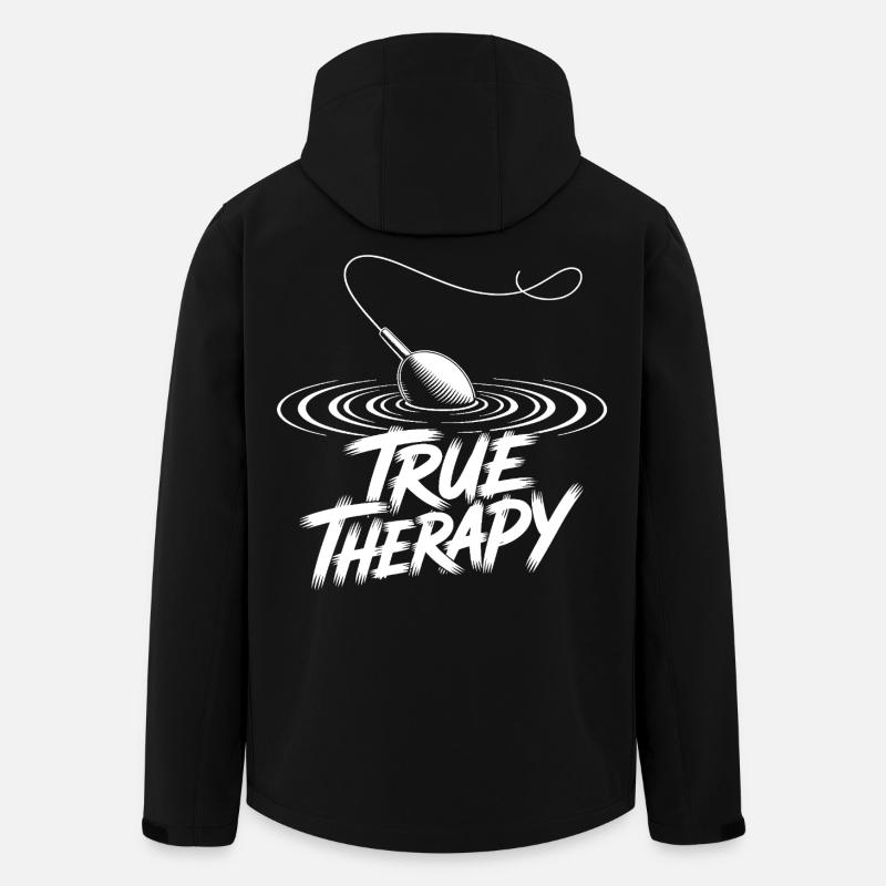 Fishing My Therapy - Men’s Recycled Softshell Jacket by Stanley/Stella - black