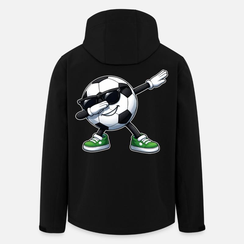 Football de dab - Veste softshell homme en polyester recyclé Stanley/Stella - noir