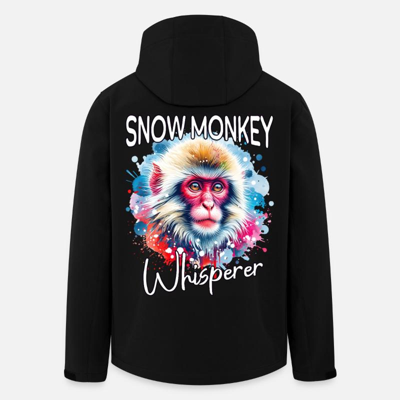 Snow Monkey Whisperer - Men’s Recycled Softshell Jacket by Stanley/Stella - black