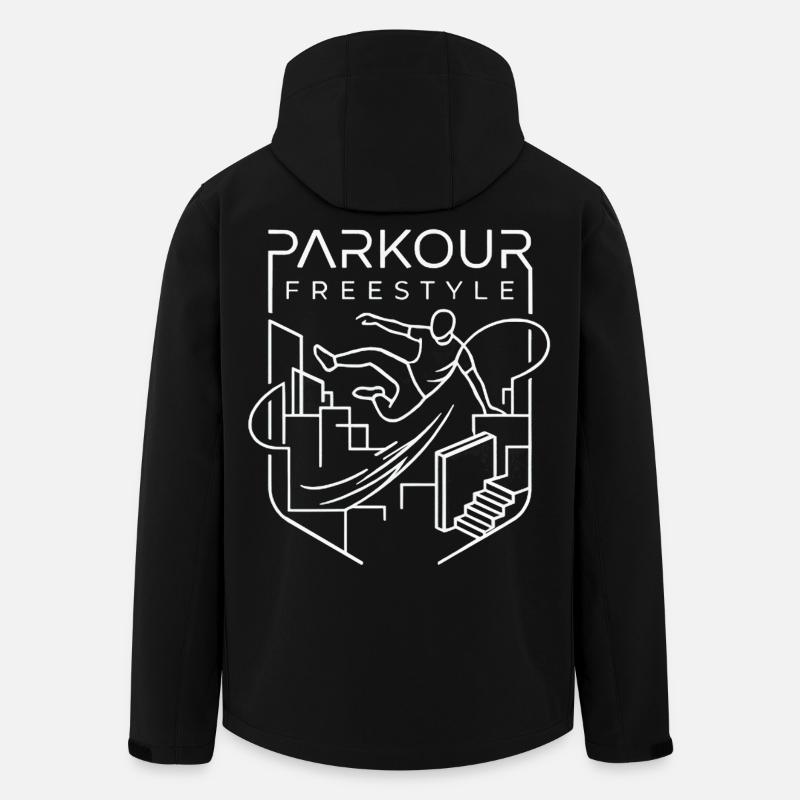 parkour - Men’s Recycled Softshell Jacket by Stanley/Stella - black