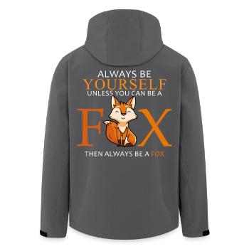 Always Be Yourself Unless You Can Be A Fox Gift - Men’s Recycled Softshell Jacket by Stanley/Stella - black - Back - AI Model Male 185 light (185cm)