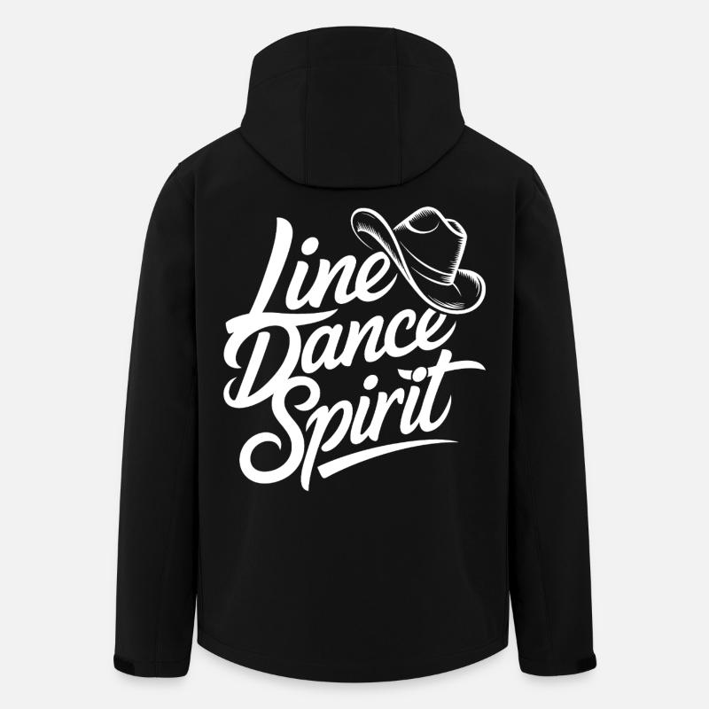 Line Dance Spirit - Men’s Recycled Softshell Jacket by Stanley/Stella - black