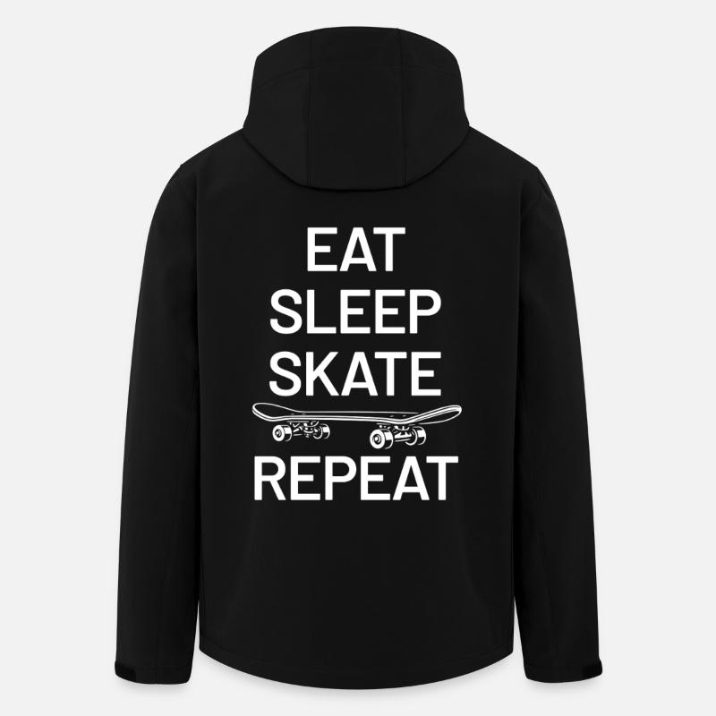 Manger dormir patiner Répéter - Veste softshell homme en polyester recyclé Stanley/Stella - noir
