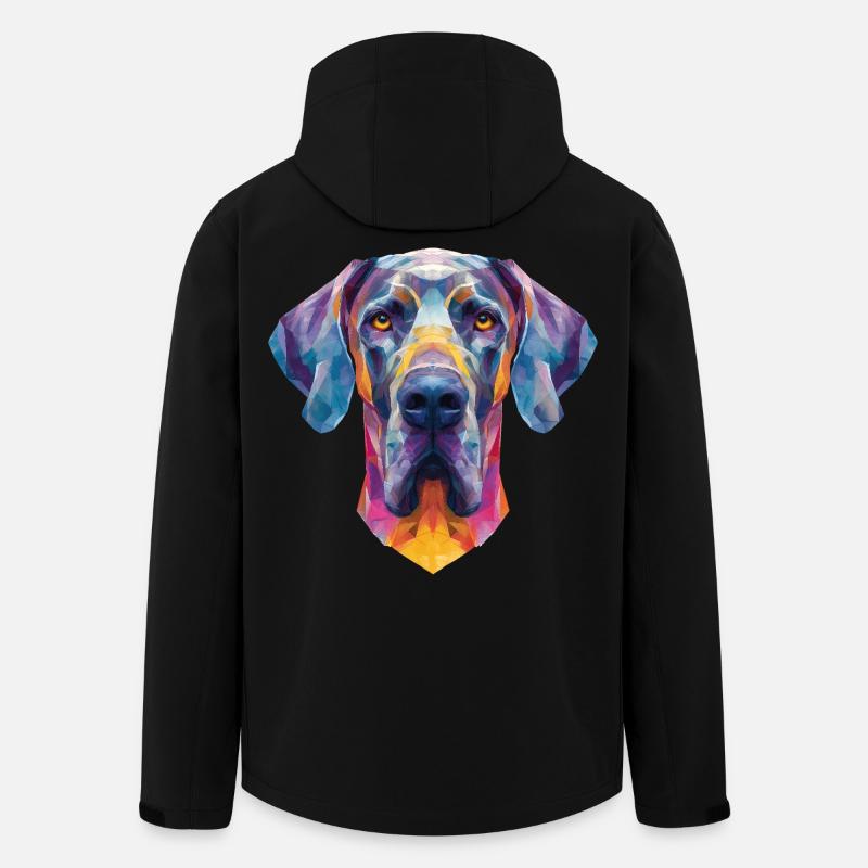 Great Dane - Men’s Recycled Softshell Jacket by Stanley/Stella - black
