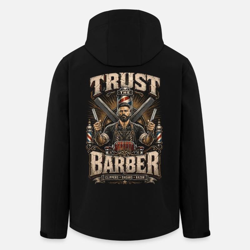 Barber Barbier Trust Le Barbier - Veste softshell homme en polyester recyclé Stanley/Stella - noir