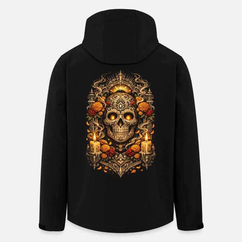 Día de los Muertos - Men’s Recycled Softshell Jacket by Stanley/Stella - black