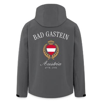 Innsbruck Österreich Wappen Krone – Reise Souvenir - Recycelte Männer Softshell-Jacke von Stanley/Stella - Schwarz - Hinten - AI Model Male 185 light (185cm)