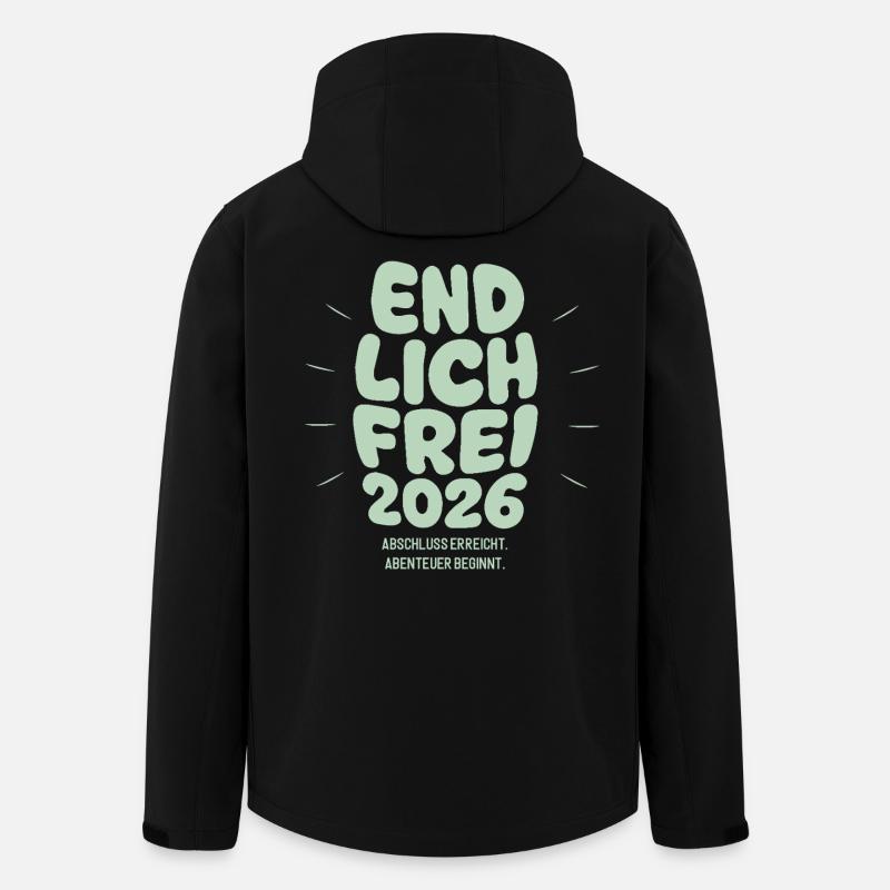 Endlich Frei - Abschluss 2026 - Recycelte Männer Softshell-Jacke von Stanley/Stella - Schwarz