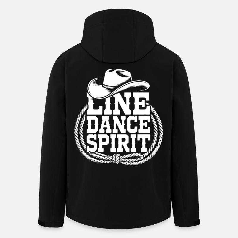 Line Dance Style - Men’s Recycled Softshell Jacket by Stanley/Stella - black