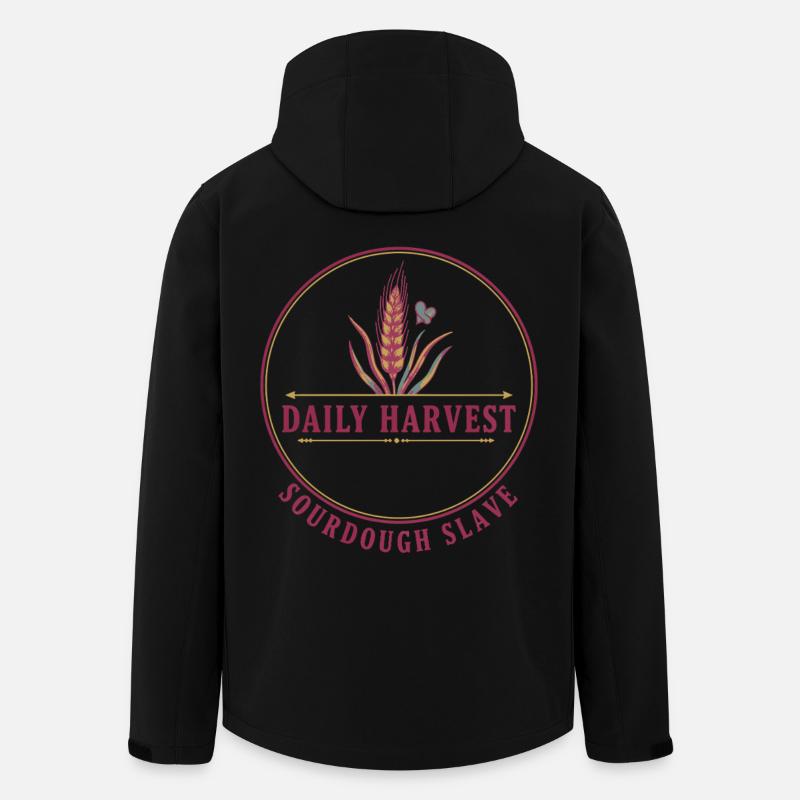 Sauerteigbrot Backen Täglicher Ernte-Sauerteig - Recycelte Männer Softshell-Jacke von Stanley/Stella - Schwarz