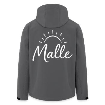 Malle Sun - Men’s Recycled Softshell Jacket by Stanley/Stella - black - Back - AI Model Male 185 light (185cm)