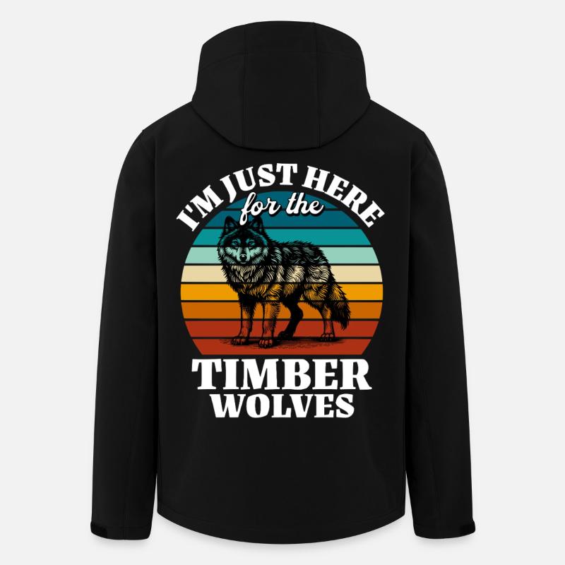 Funny Grey Wolf Sayings - Men’s Recycled Softshell Jacket by Stanley/Stella - black
