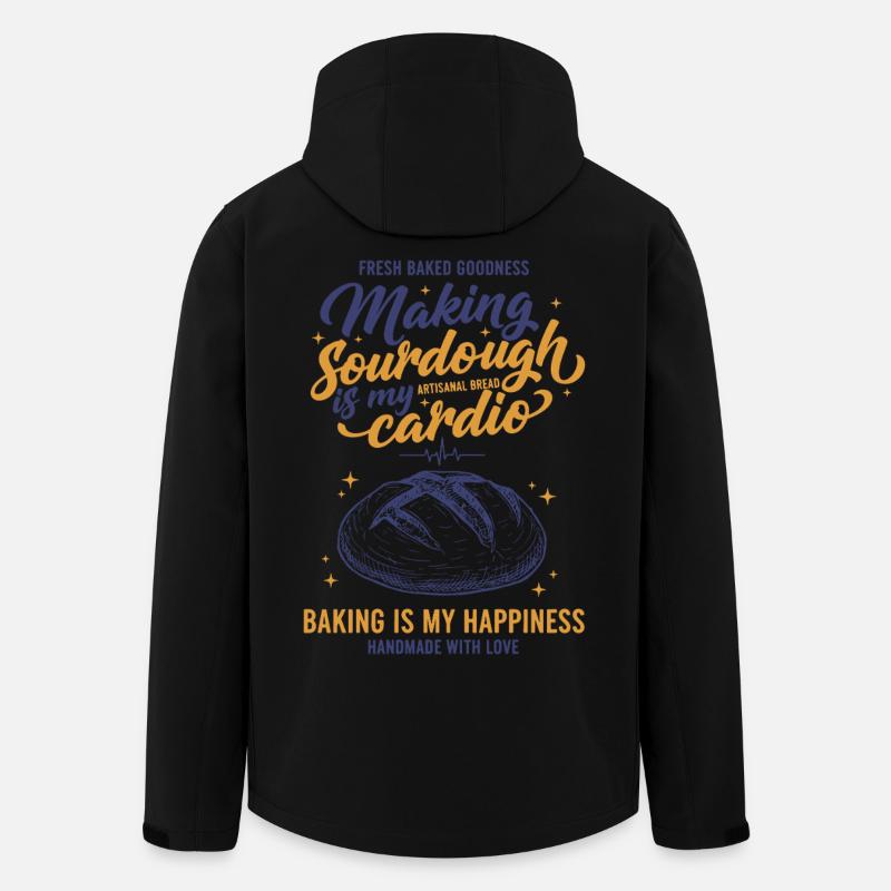 Sauerteigbrot Backen Sauerteig machen - Recycelte Männer Softshell-Jacke von Stanley/Stella - Schwarz