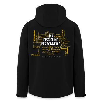 MA DISCIPLINE PERSONNELLE - Veste softshell homme en polyester recyclé Stanley/Stella - noir - Dos - AI Model Male 185 light (185cm)