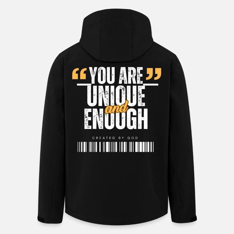 You_are_Unique - Men’s Recycled Softshell Jacket by Stanley/Stella - black