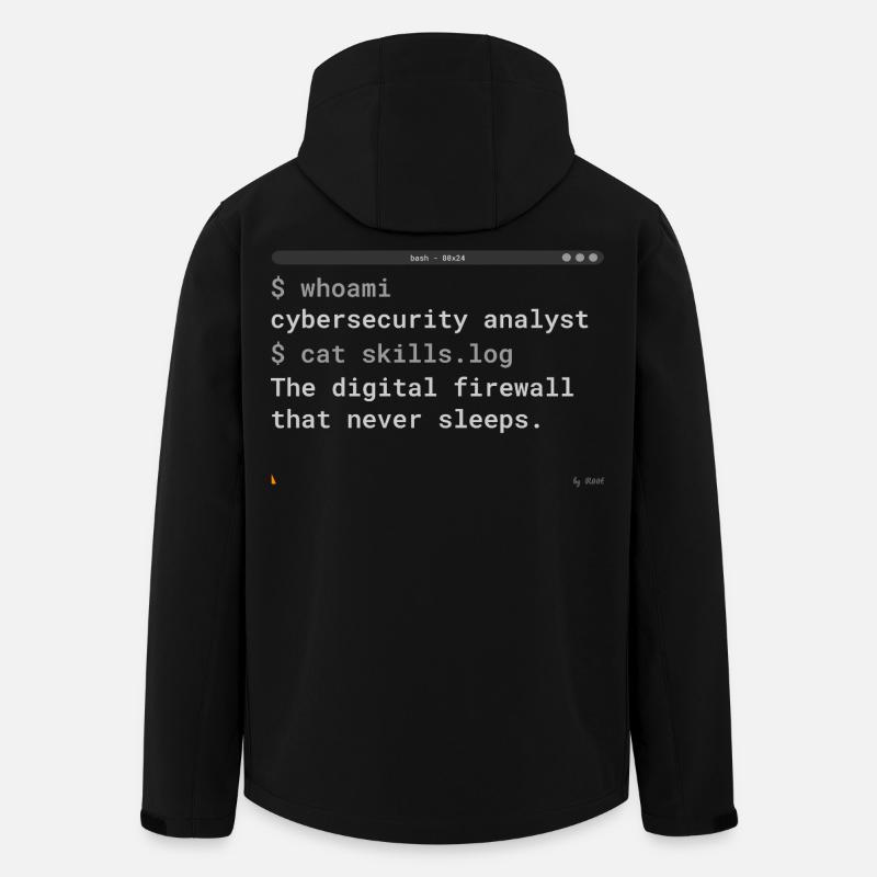 Cybersecurity Analyst Terminal - IT Gift - Men’s Recycled Softshell Jacket by Stanley/Stella - black