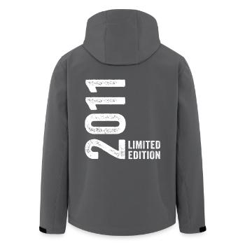 2011 15th Anniversary Limited Edition - Men’s Recycled Softshell Jacket by Stanley/Stella - black - Back - AI Model Male 185 light (185cm)