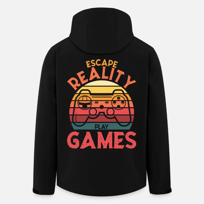 Escape Reality – Spiele & Play Retro Controller - Recycelte Männer Softshell-Jacke von Stanley/Stella - Schwarz