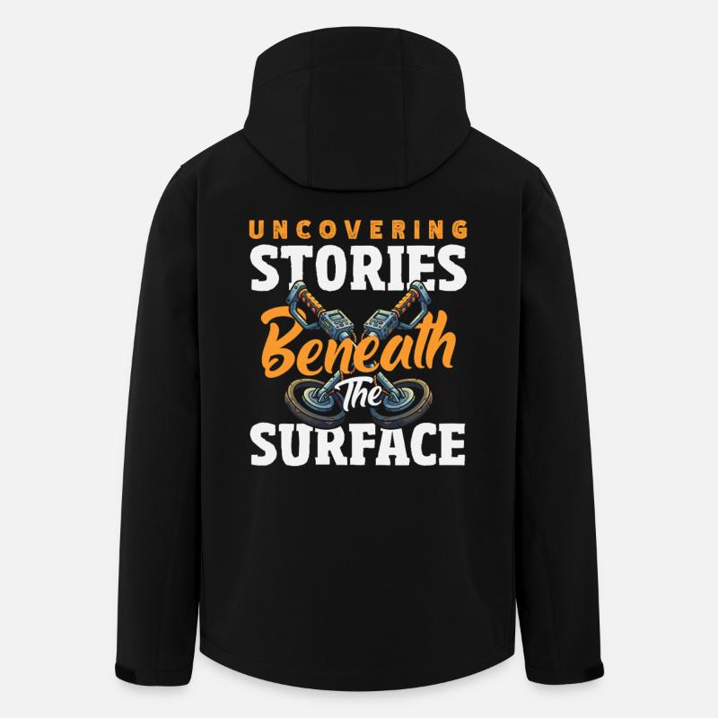 Histoires de découverte Détecteurs de métaux - Veste softshell homme en polyester recyclé Stanley/Stella - noir