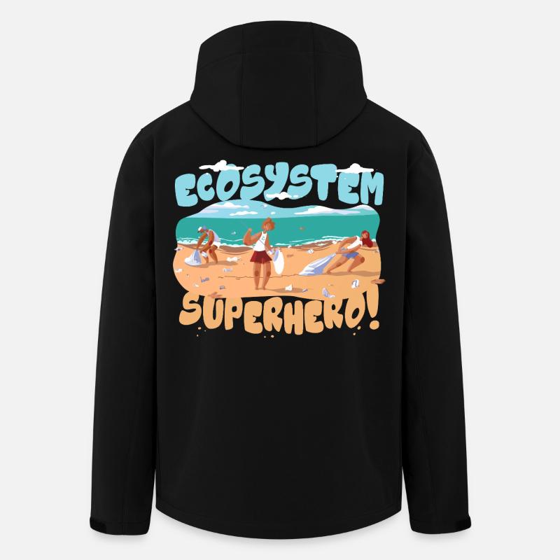Ökologe Ökologie - Recycelte Männer Softshell-Jacke von Stanley/Stella - Schwarz