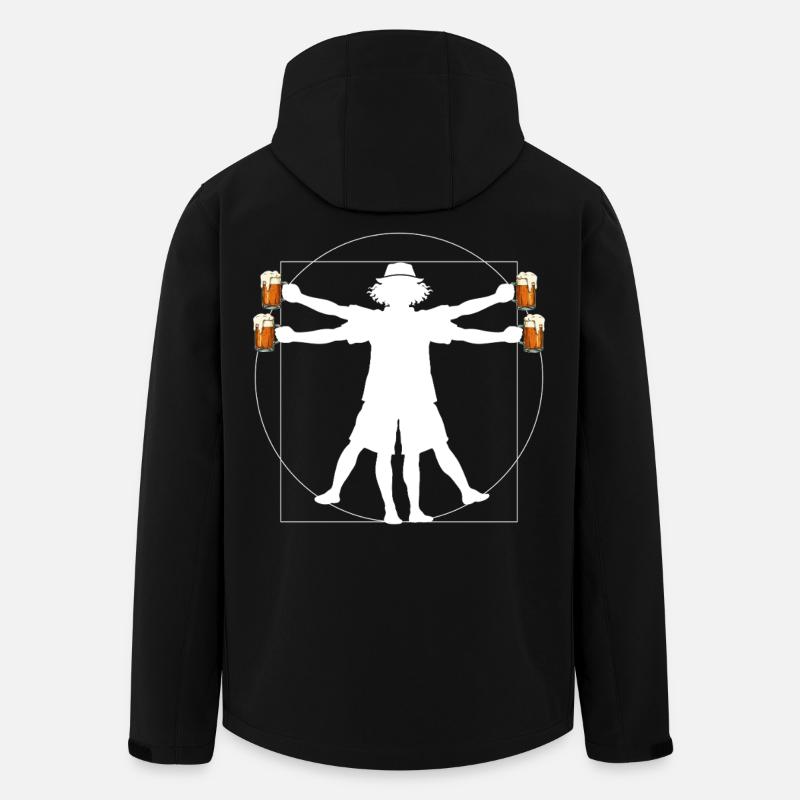 Malle Bier Mann - Recycelte Männer Softshell-Jacke von Stanley/Stella - Schwarz