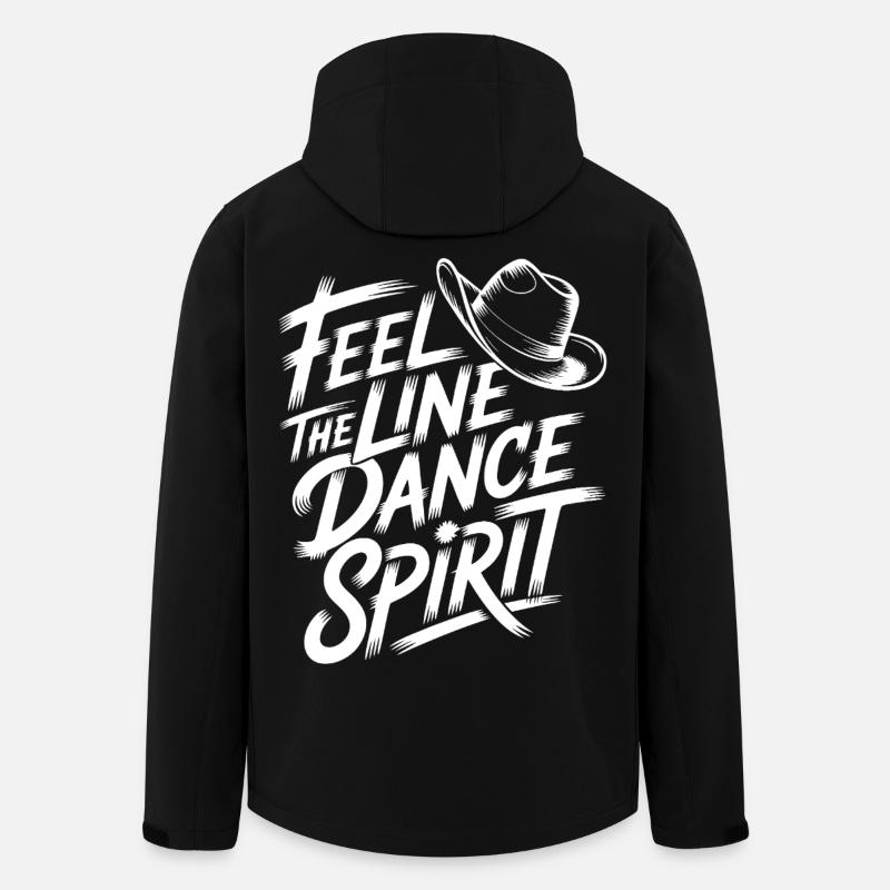 Line Dance Spirit - Men’s Recycled Softshell Jacket by Stanley/Stella - black