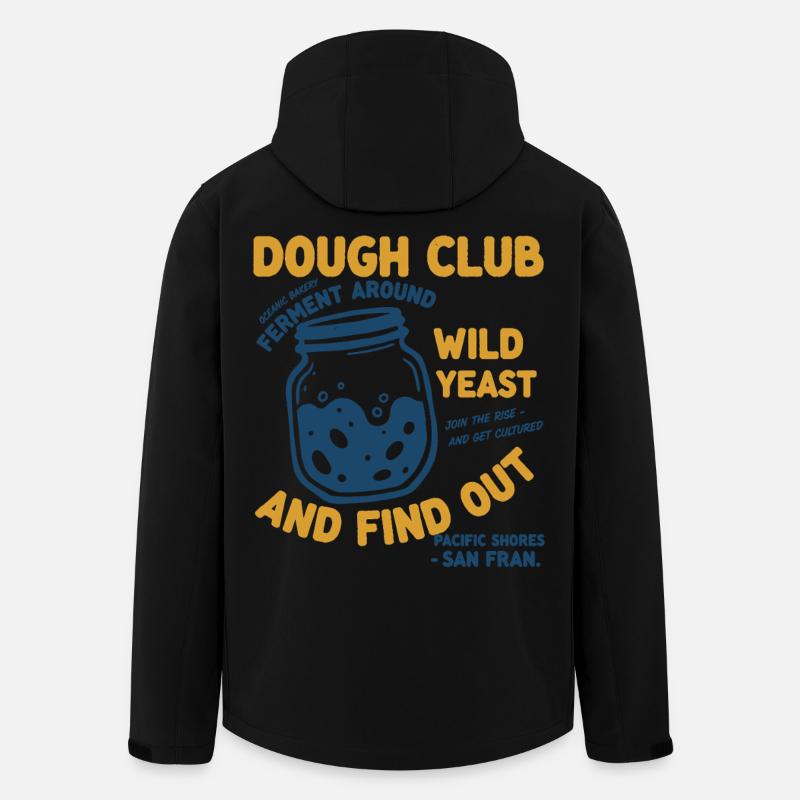 Sauerteigbrot Backteigclub Wildhefe - Recycelte Männer Softshell-Jacke von Stanley/Stella - Schwarz