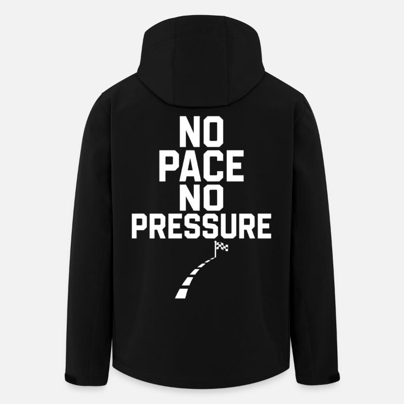 No Pace No Pressure - Men’s Recycled Softshell Jacket by Stanley/Stella - black