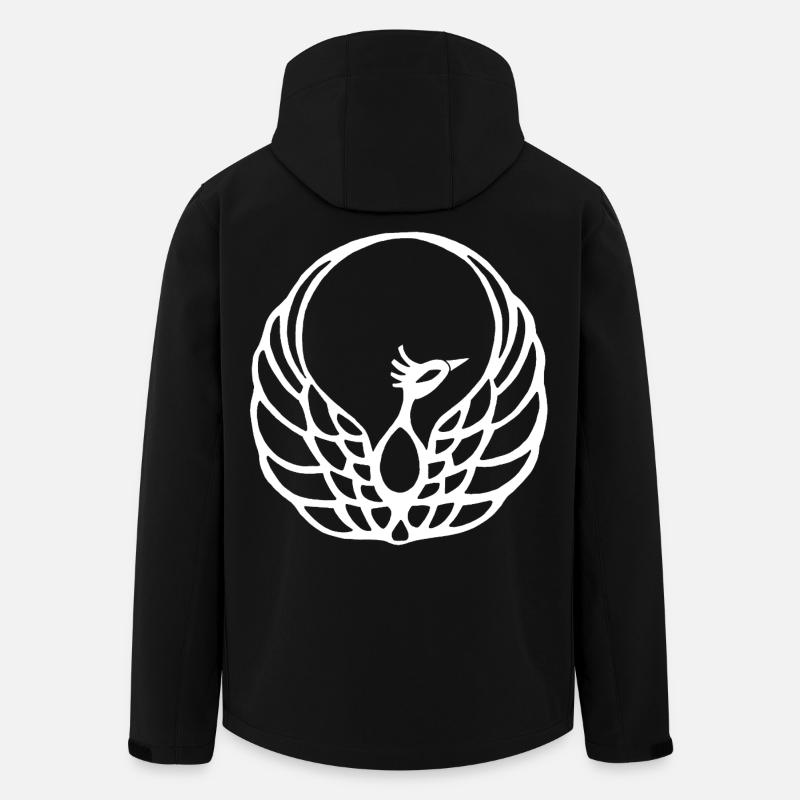 Phénix blanc - Veste softshell homme en polyester recyclé Stanley/Stella - noir