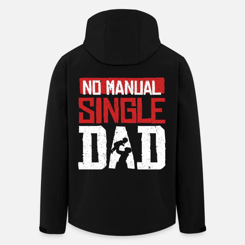 Single Dad Single Dad - Men’s Recycled Softshell Jacket by Stanley/Stella - black