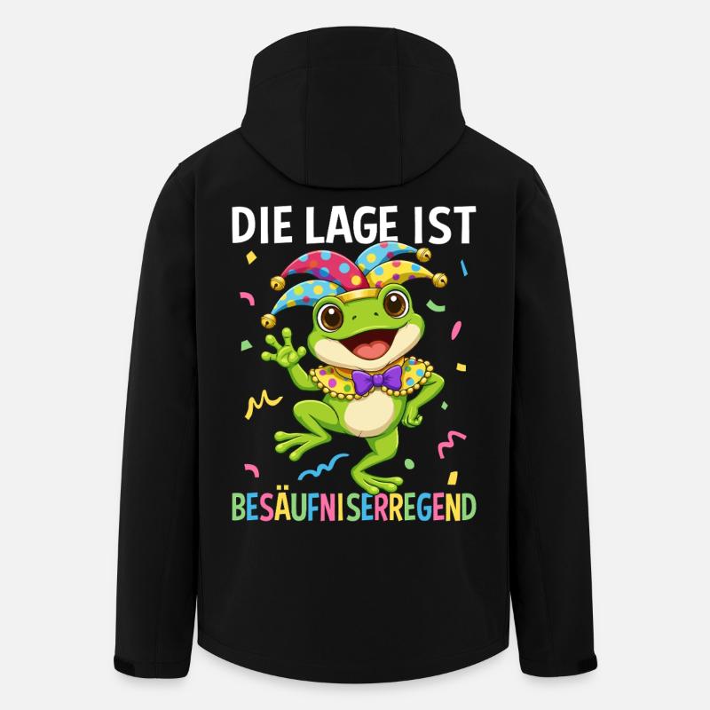 Die Lage Ist Besäufniserregend - Recycelte Männer Softshell-Jacke von Stanley/Stella - Schwarz