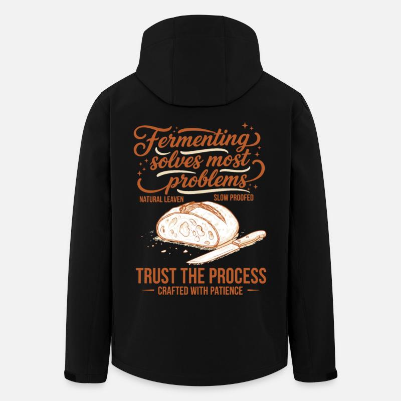 Sauerteigfermentation löst Probleme - Recycelte Männer Softshell-Jacke von Stanley/Stella - Schwarz