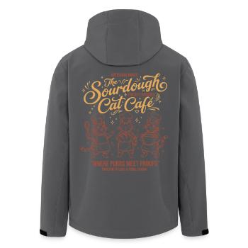 Levain pâtisser pâtisserie Baker Levain - Veste softshell homme en polyester recyclé Stanley/Stella - noir - Dos - AI Model Male 185 light (185cm)