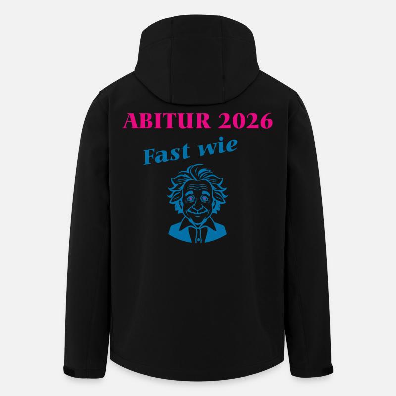 Abitur 2026 - Fast wie Einstein - Recycelte Männer Softshell-Jacke von Stanley/Stella - Schwarz