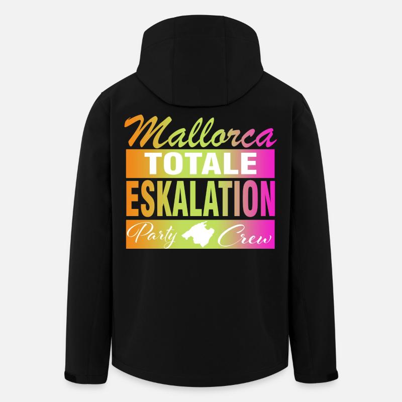 Mallorca, Eskalation - Recycelte Männer Softshell-Jacke von Stanley/Stella - Schwarz
