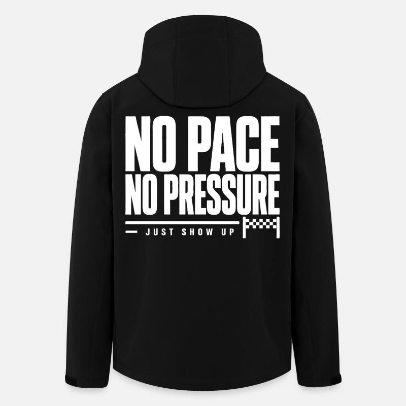 No Pace No Pressure - Recycelte Männer Softshell-Jacke von Stanley/Stella - Schwarz