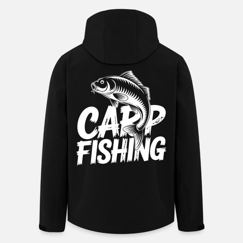 Cap Fishing Carp - Men’s Recycled Softshell Jacket by Stanley/Stella - black
