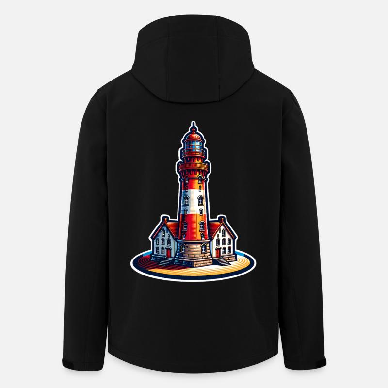 phare - Veste softshell homme en polyester recyclé Stanley/Stella - noir
