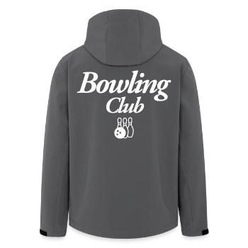 Bowling Club - Men’s Recycled Softshell Jacket by Stanley/Stella - black - Back - AI Model Male 185 light (185cm)
