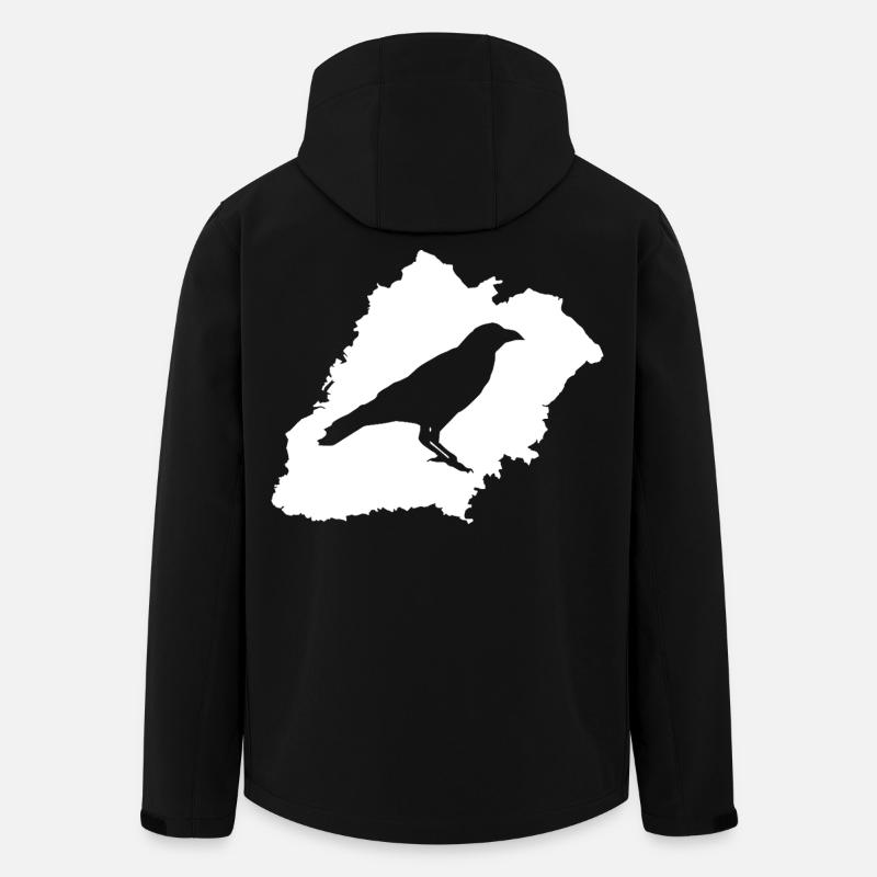 Kiersper Rauk with Stadtsillhouette white - Men’s Recycled Softshell Jacket by Stanley/Stella - black