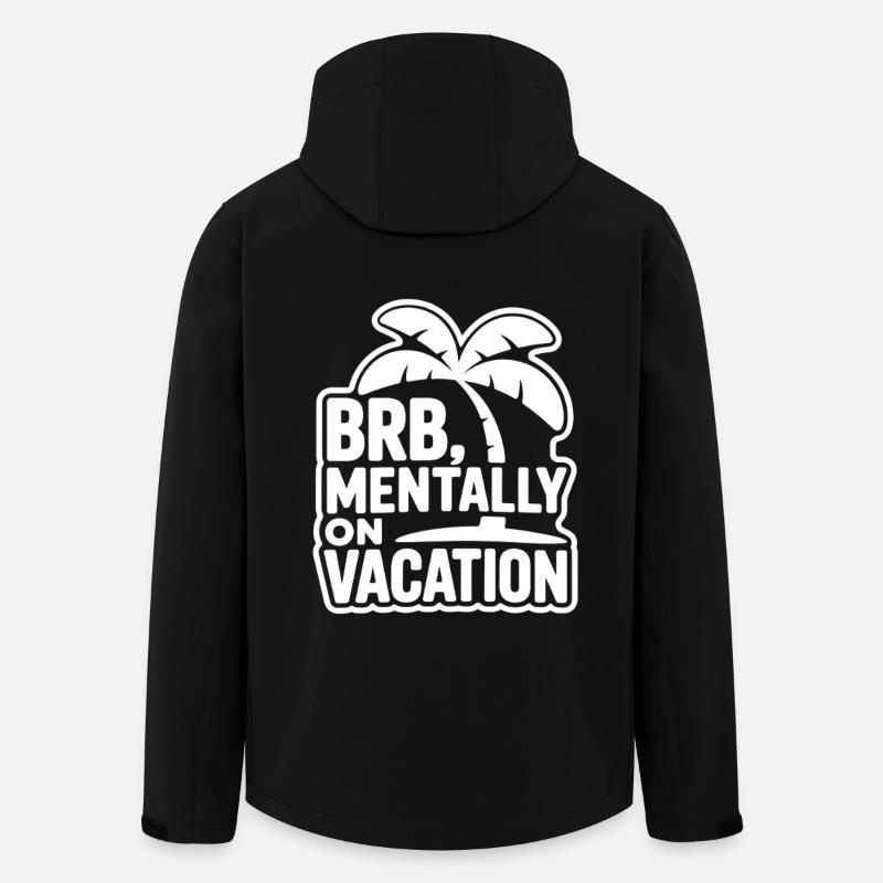 Mentally on Vacation - Recycelte Männer Softshell-Jacke von Stanley/Stella - Schwarz