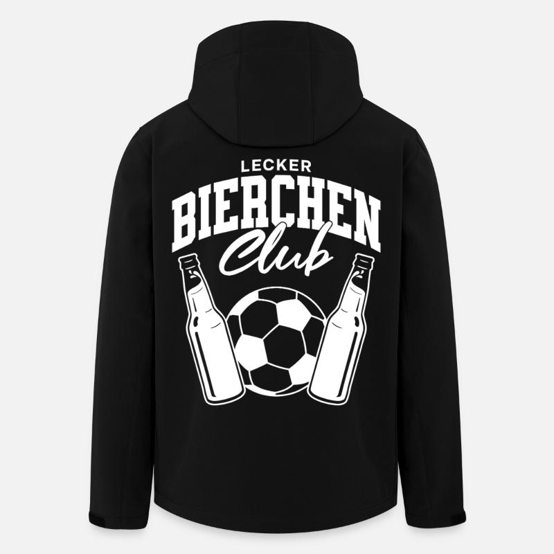Lecker Bierchen Club Fußball  - Recycelte Männer Softshell-Jacke von Stanley/Stella - Schwarz