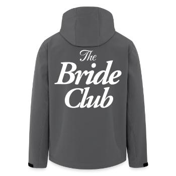 The Bride Club - Men’s Recycled Softshell Jacket by Stanley/Stella - black - Back - AI Model Male 185 light (185cm)
