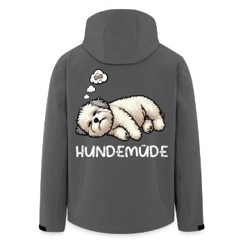 Hundemüde Bolonka Zwetna Bolonkabesitzer Bolonkas - Recycelte Männer Softshell-Jacke von Stanley/Stella - Anthrazit - Hinten - AI Model Male 185 light (185cm)