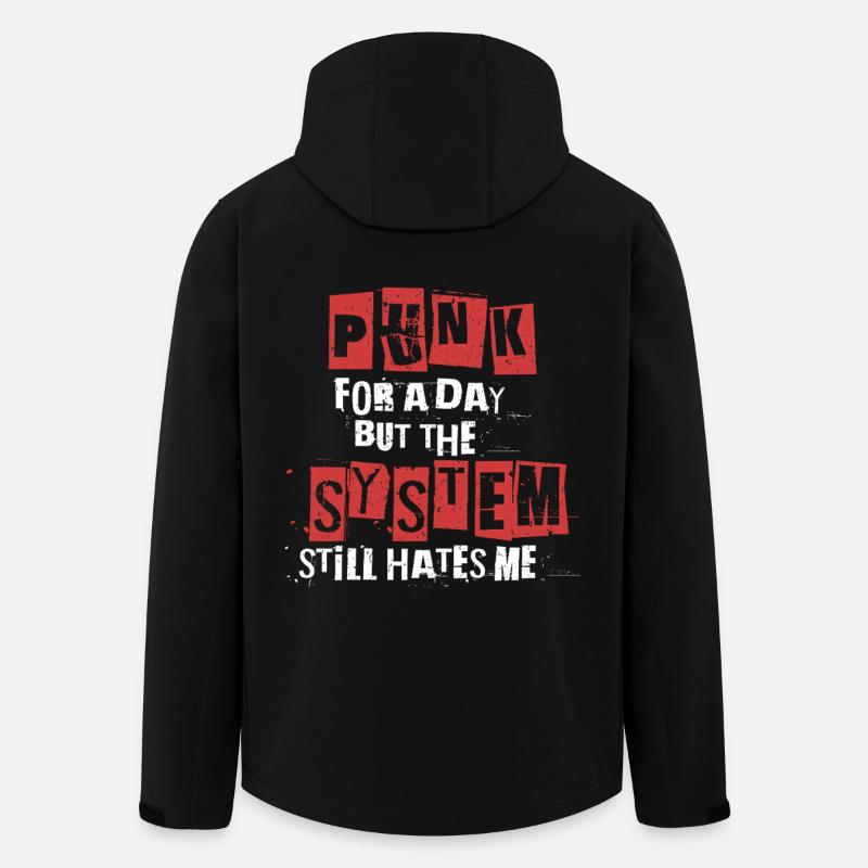 Punk Pour Un Jour - Veste softshell homme en polyester recyclé Stanley/Stella - noir