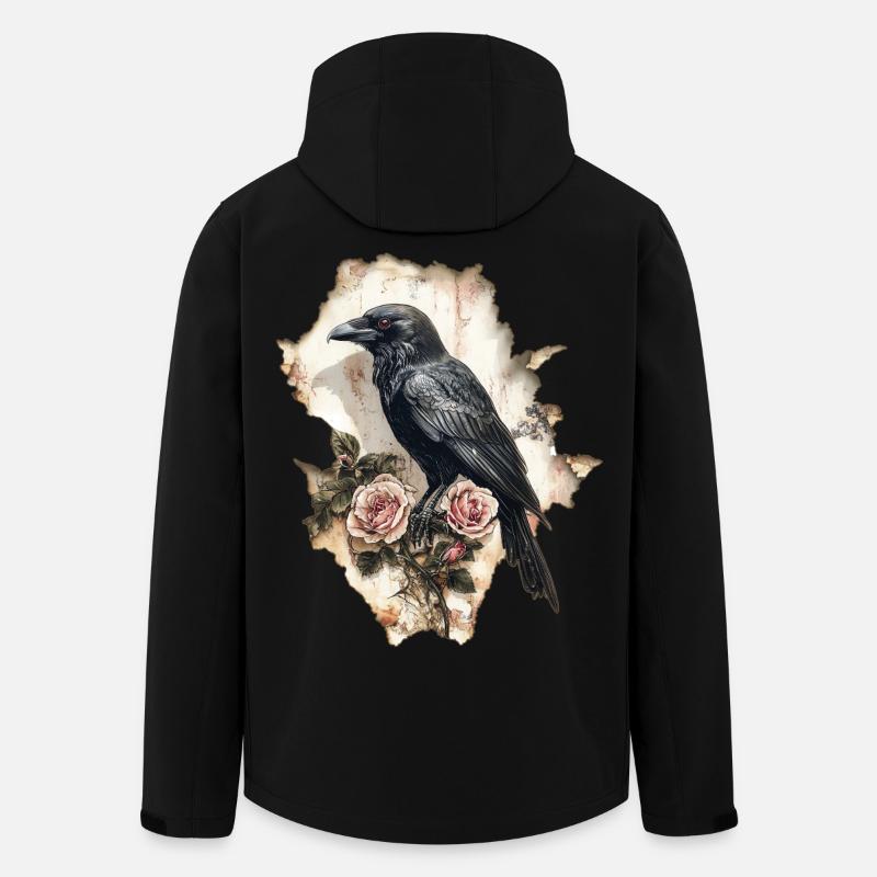 Corbeau - Veste softshell homme en polyester recyclé Stanley/Stella - noir