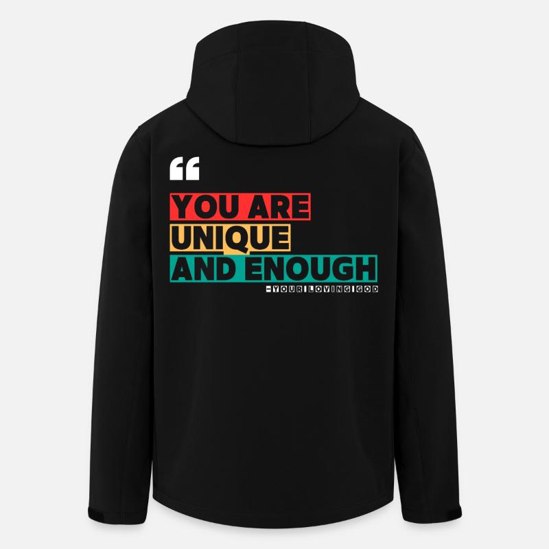 You_are_Unique2 - Recycelte Männer Softshell-Jacke von Stanley/Stella - Schwarz