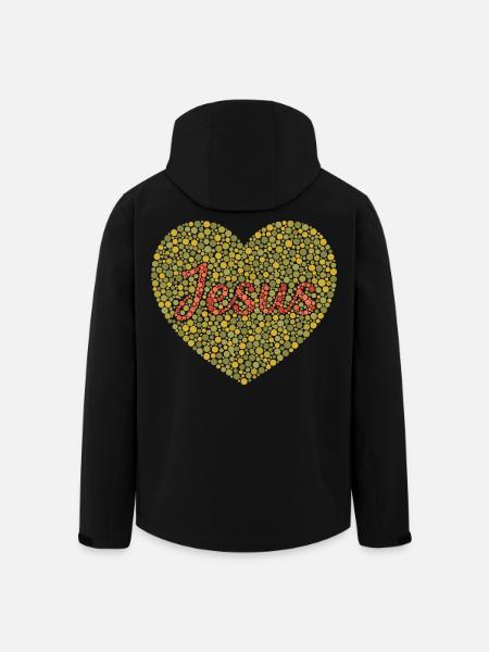 Jésus t’aime | Foi | Don - Veste softshell homme en polyester recyclé Stanley/Stella - noir